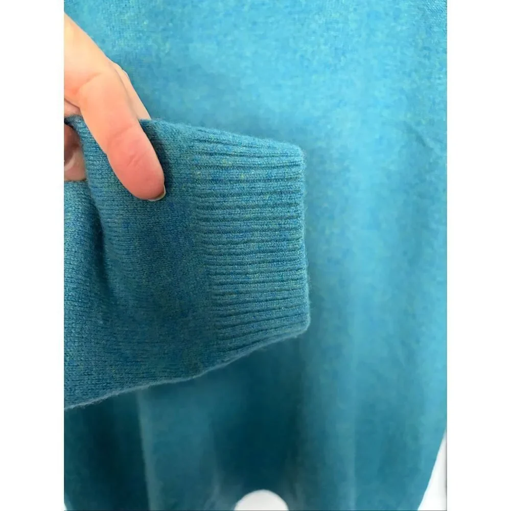 L.L. Bean Women's Classic Cashmere Crewneck Sweater Storm Teal Size L